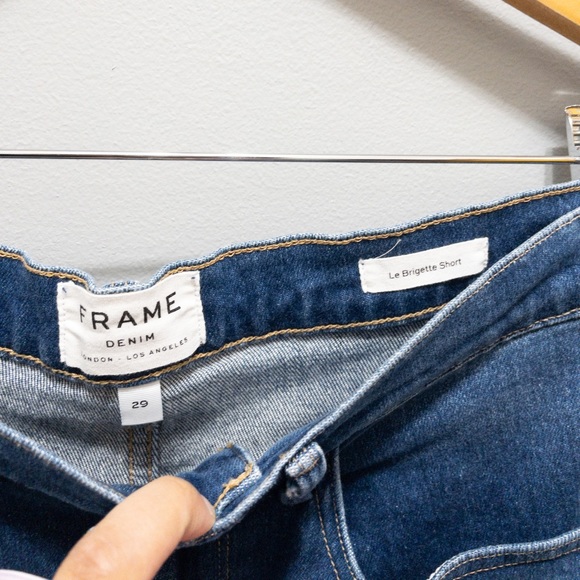 Women's Blue Denim Shorts - Picture 4 of 5